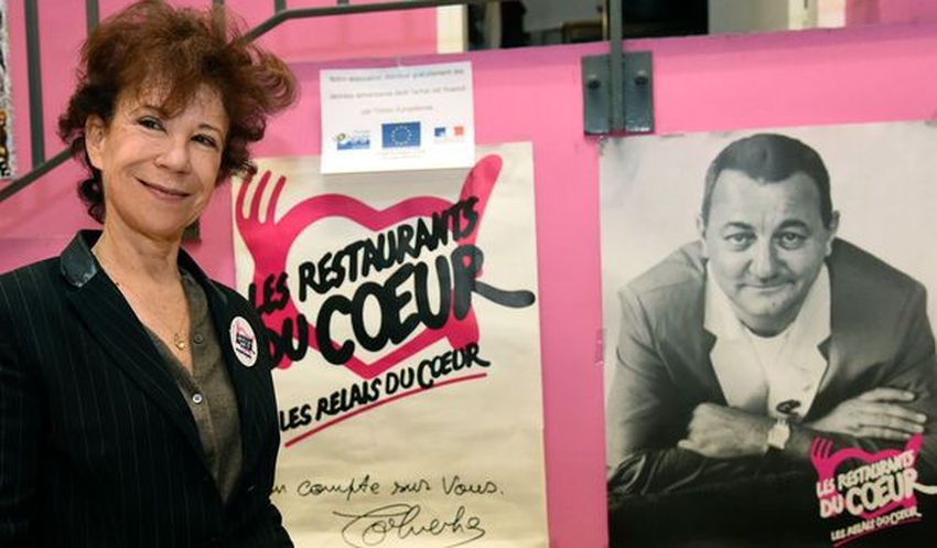 coluche veronique colucci restos du coeur le 22 novembre 2016 a paris 5836295