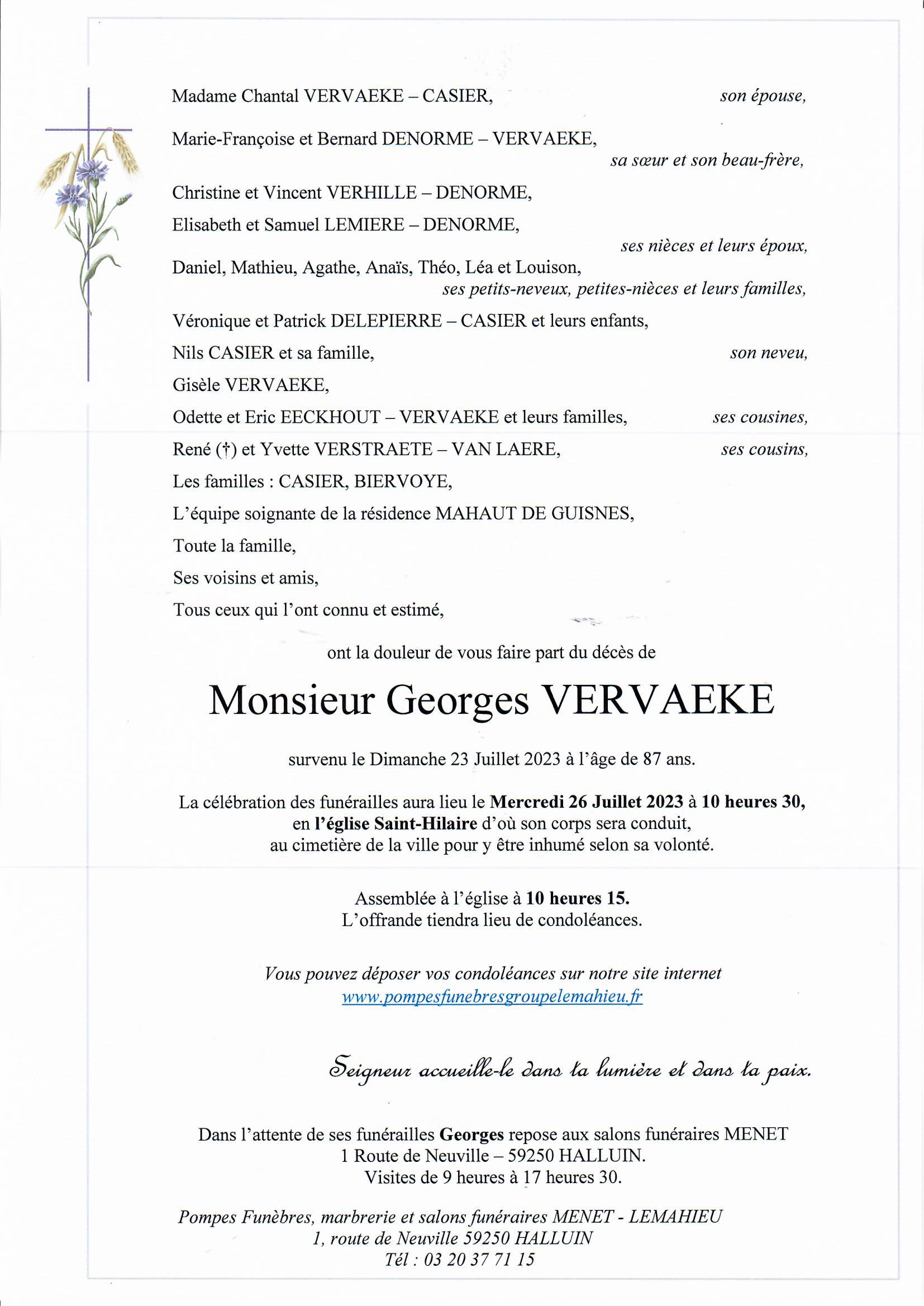 Vervaecke Georges Dcs tlchargement 1