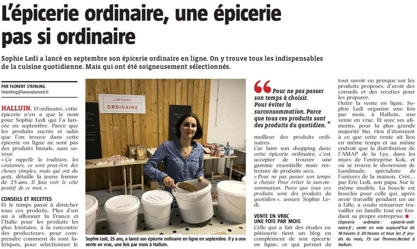 20191212 Epicerie ordinaire en ligne VdN revue de presse