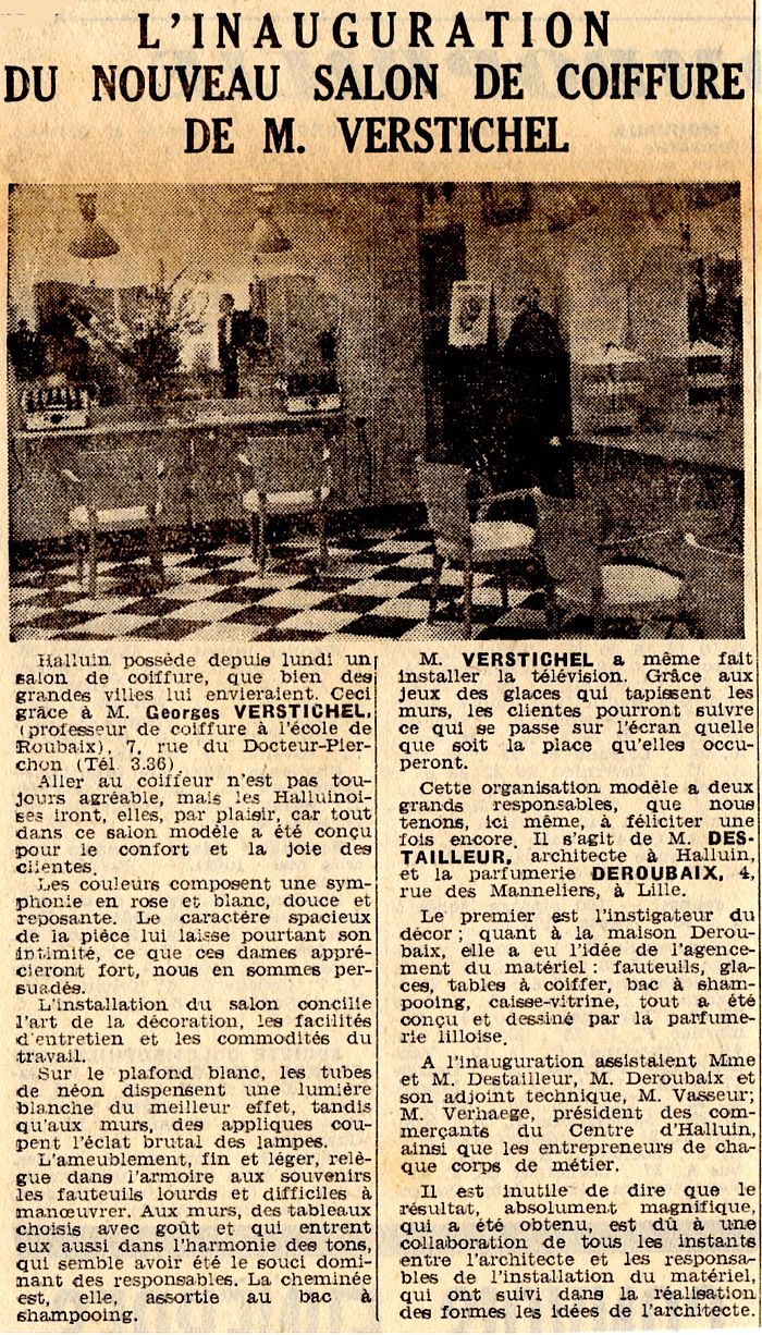 Verstichel ouverture salon en 1955 BD9510