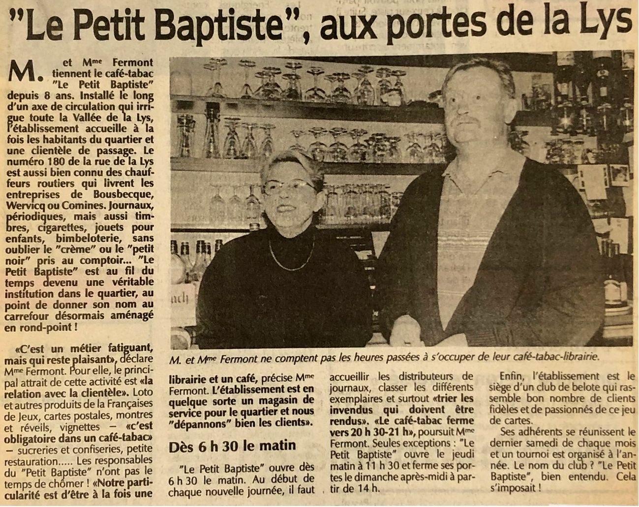 Le Petit Baptiste Tenanciers 1995 o