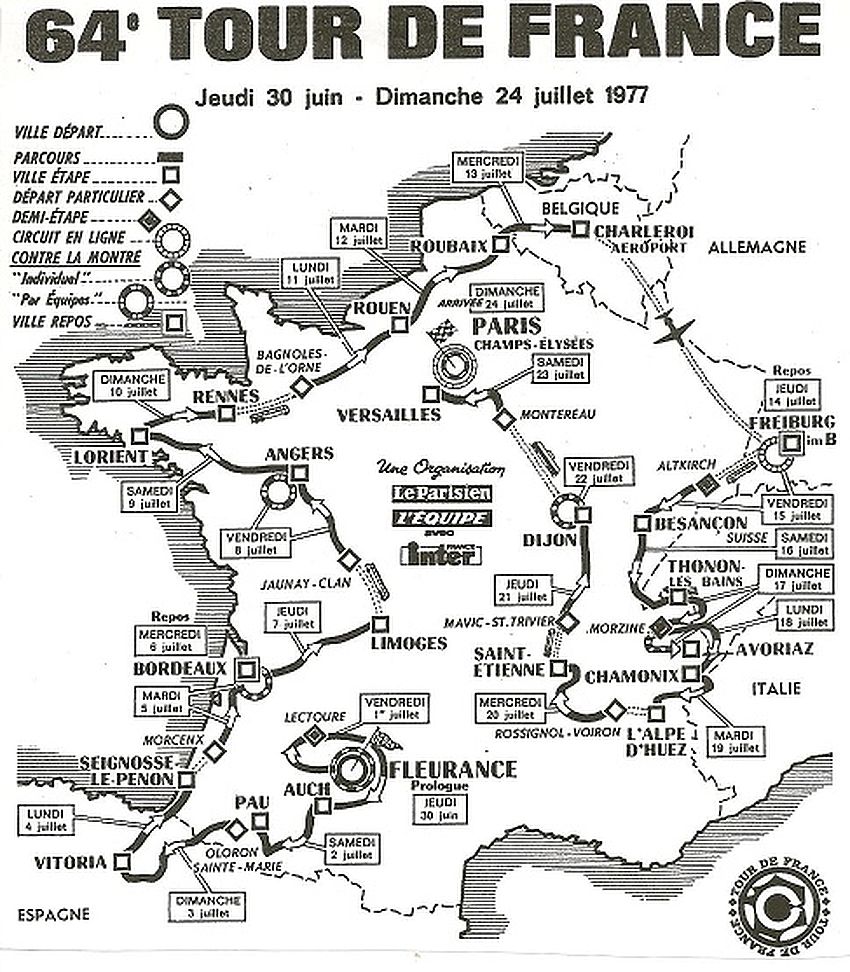 Tour carte 1977