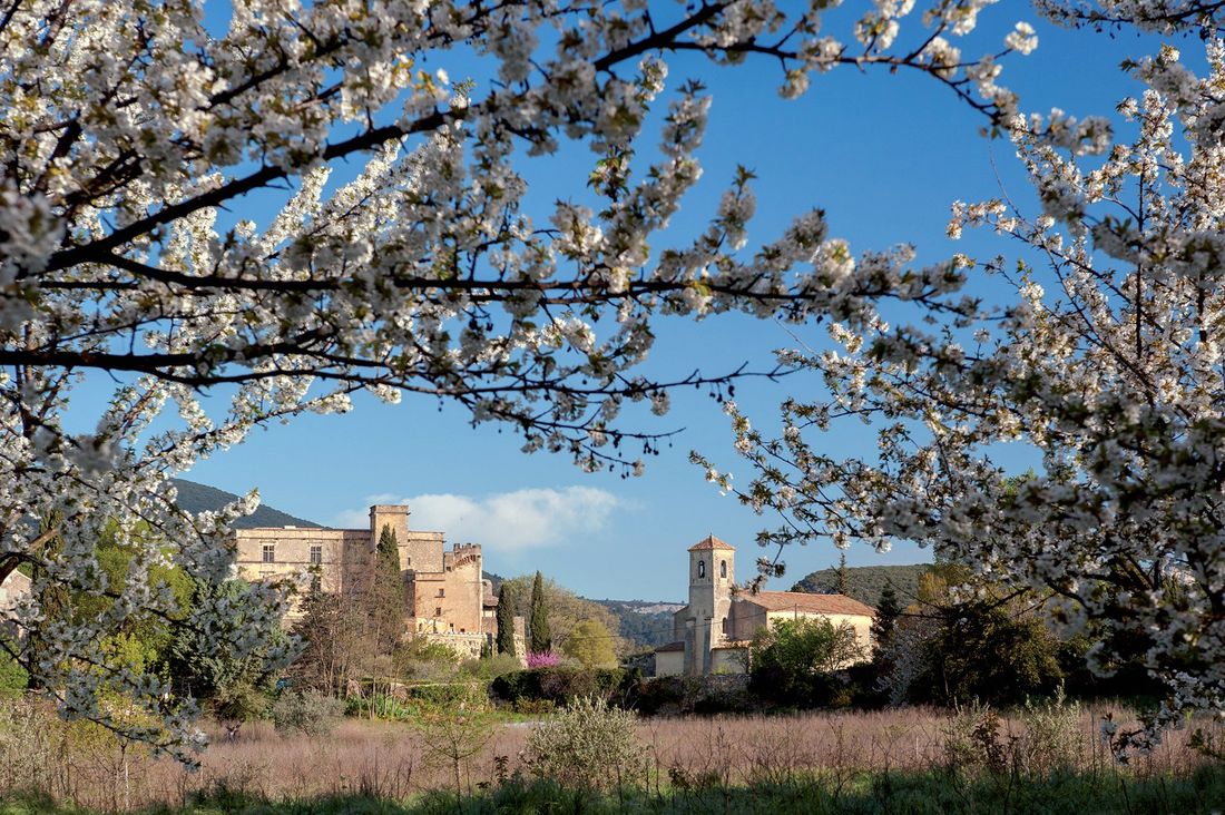 lourmarin vue printaniere