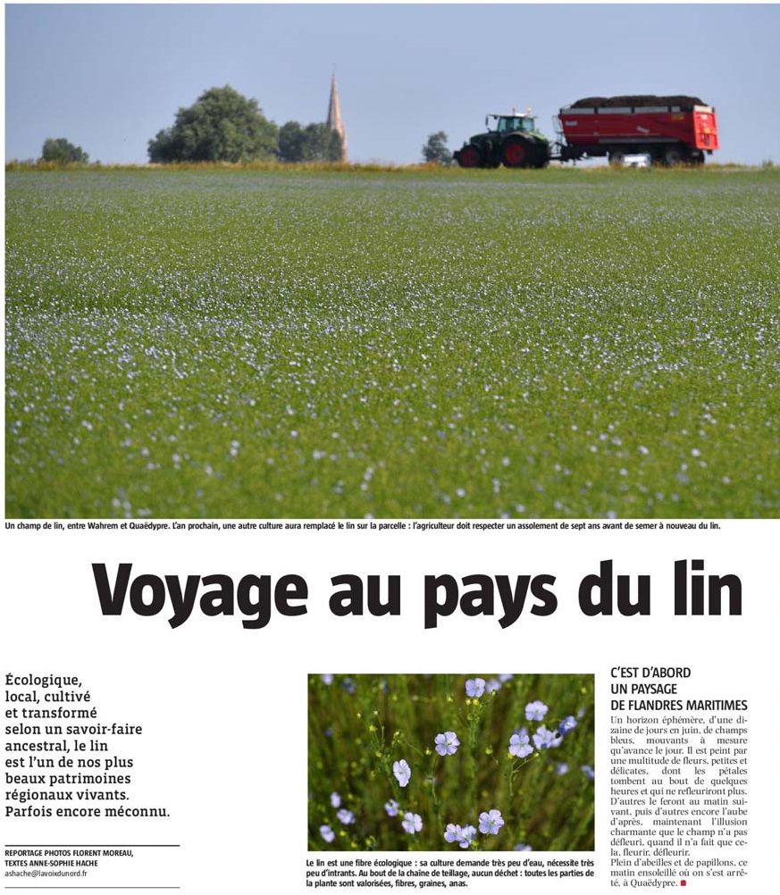 20200708 Histoire du Lin Enqute 1 VdN revue de presse