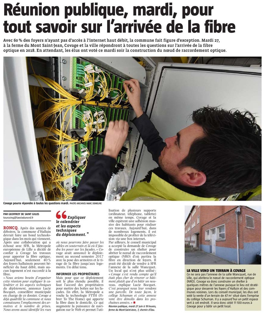 20170622 Fibre optique runion VdN revue de presse