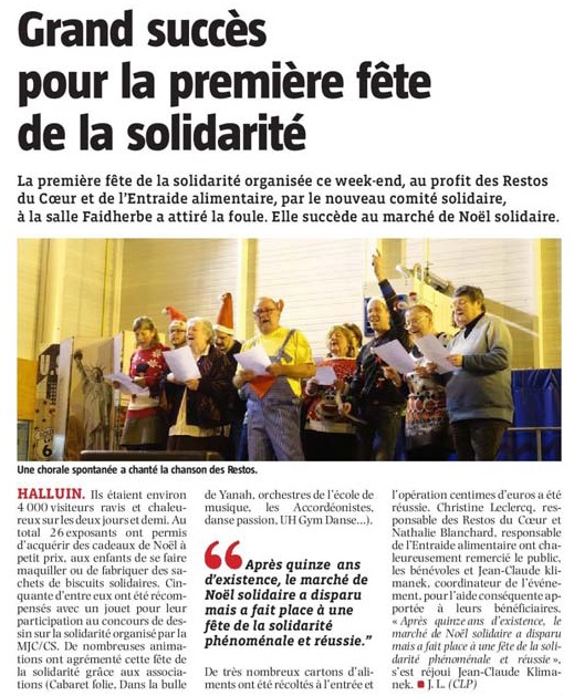 20191220 Fte Solidarit VdN revue de presse