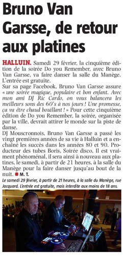 20200219Van Garsse DJ VdN revue de presse