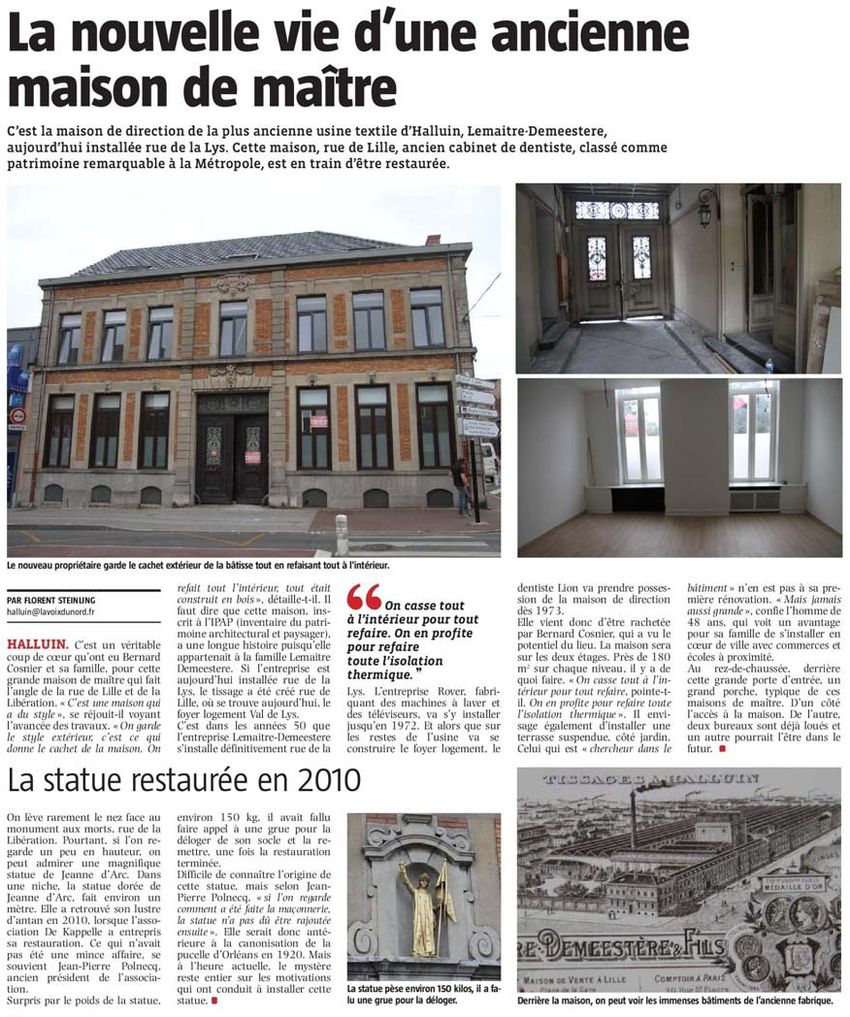 20170709 Maison de matre VdN 1revue de presse