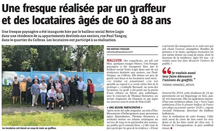 20190619 fresque halluinoise 2019 NE revue de presse