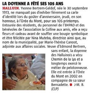 20180930 Doyenne Halluin VdN revue de presse