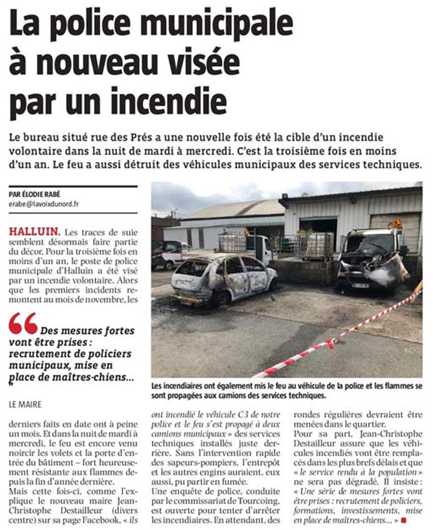 20200716 Police Municipale Incendie VdNrevue de presse