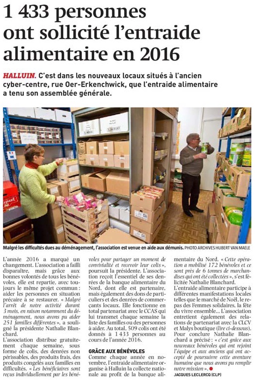 20170524 Entraide alimentaire NE revue de presse