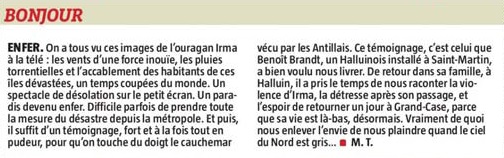 20170921Brandt Ouragan Bonjour VdN revue de presse