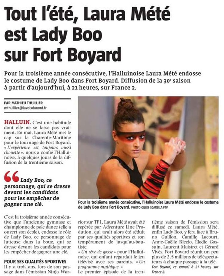 20190622Laura Mt Fort Boyard NE revue de presse