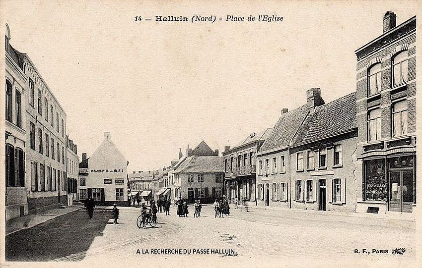 Halluin Place de lEglise en 1905 AL 00279