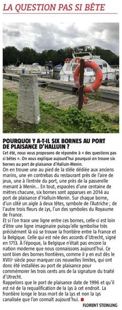 20200716 Bornes Port de Plaisance VdN revue de presse