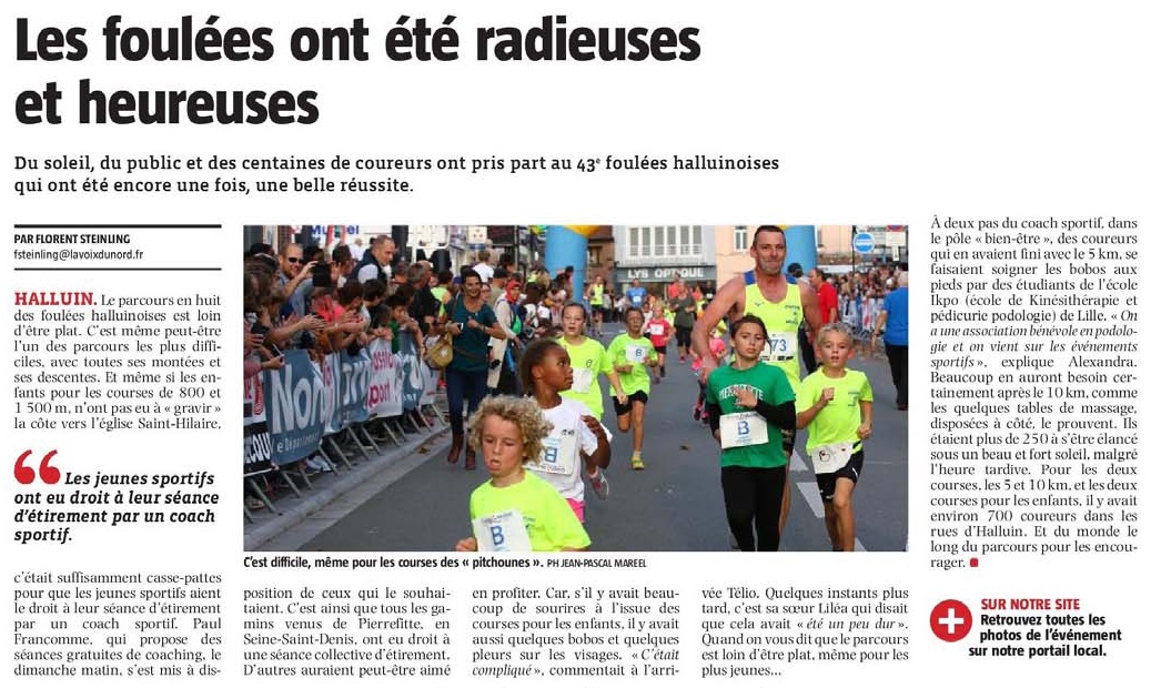 20181014 Foules Halluinoises VdN revue de presse