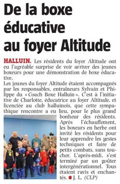 20200218 Foyer Altitude et Boxe NE revue de presse