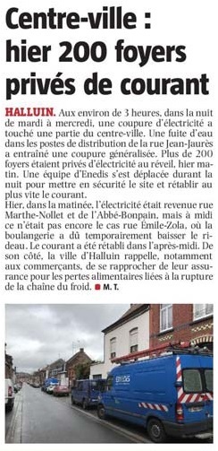 20200312 Coupures courant centre ville VdN revue de presse