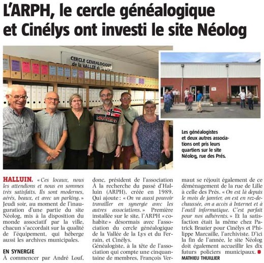 20180604 ARPH Inauguration Local VdN revue de presse