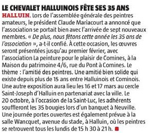 20190112 Chevalet Halluinois 35 ans VdN revue de presse