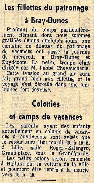 Bray Dunes colonies 1955 BD9610