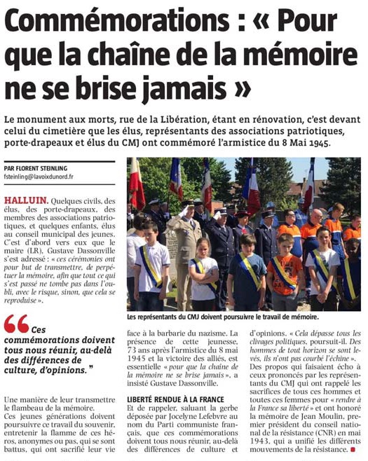 20180509 Crmonie 8 Mai 45 VdN revue de presse