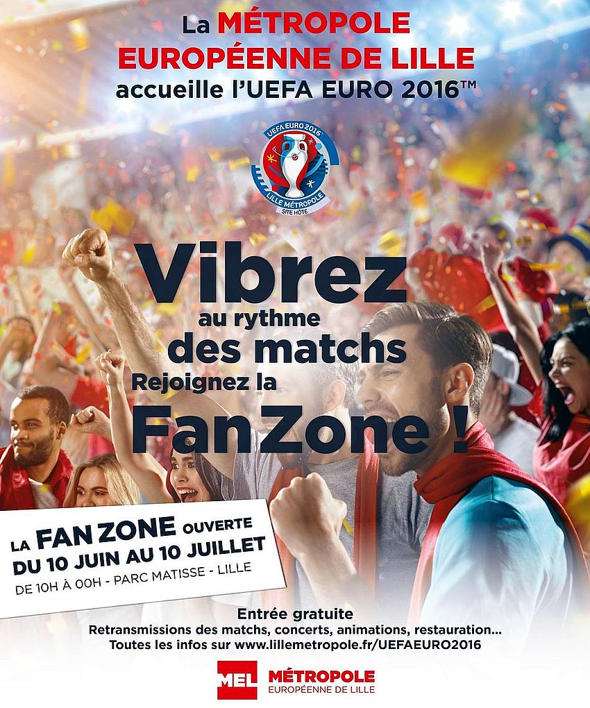 euro 2016 Fan Zone Lille Mtropole