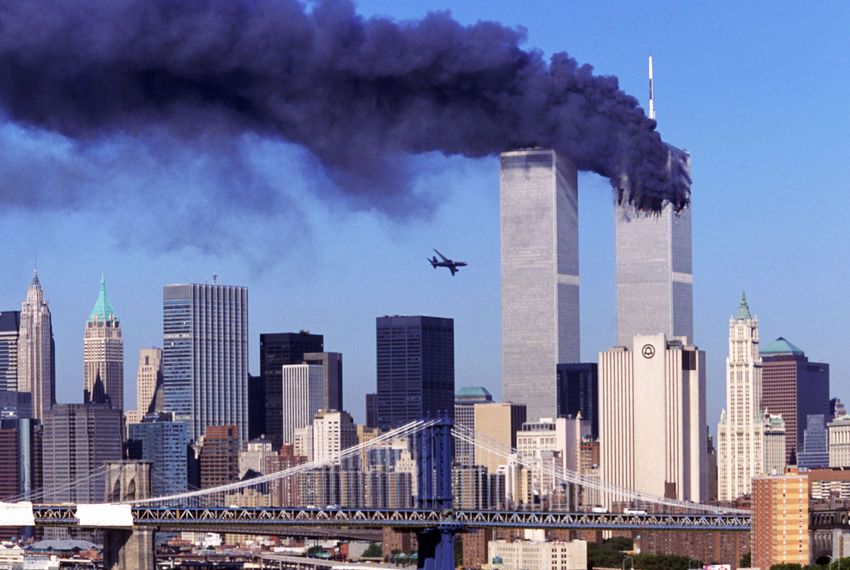 New York World Trade Center on Septermber 11 2001 911